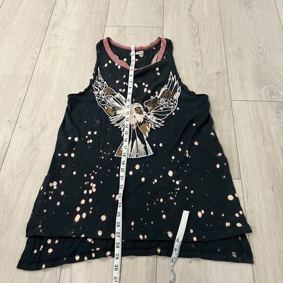 Free People Eagle Crafted Heritage Distressed Sweater Tank Size S - Picture 2 of 9